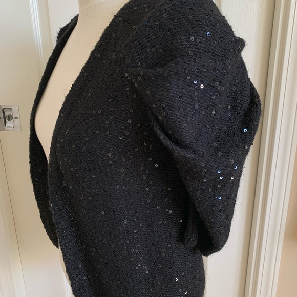 Kookai black sequined sweater shrug - Picture 7 of 8